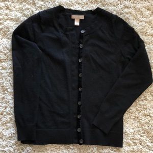 Black cardigan